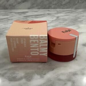Kaja  BALMY BENTO LIP SCRUB & BALM  (STRAWBERRY SCRUB ) New In Box